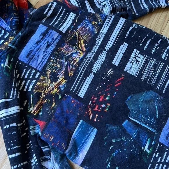 2 for $10 Art Class City Skyline Zip Up Hoodie Unisex Kids Medium 8/10 - Picture 6 of 6